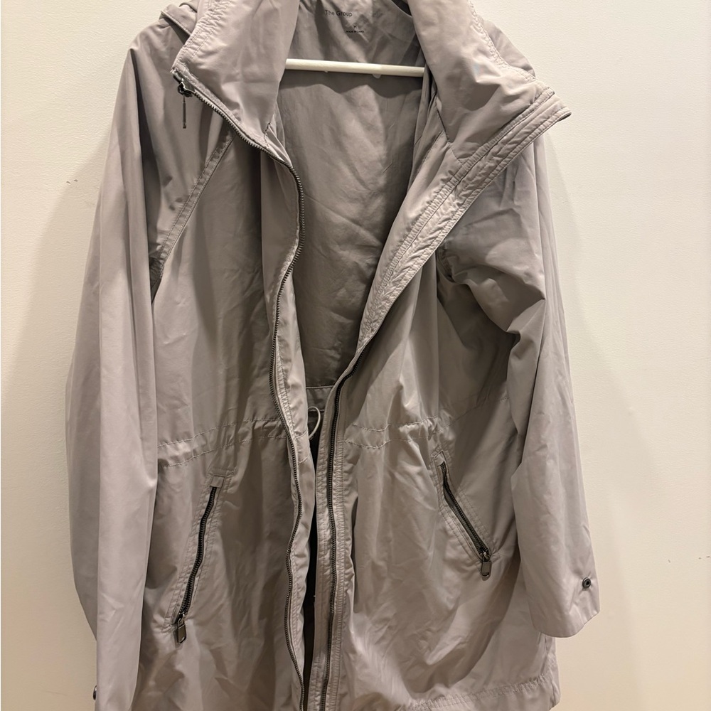 Babaton Gray Rain Jacket